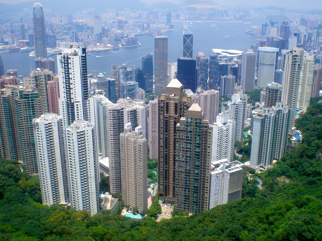 Downtown Hong Kong from Victoria Peak