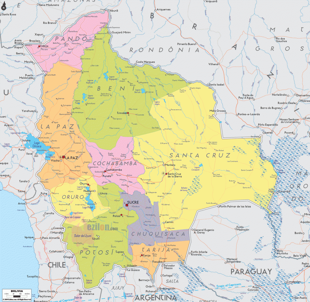 Bolivia-map