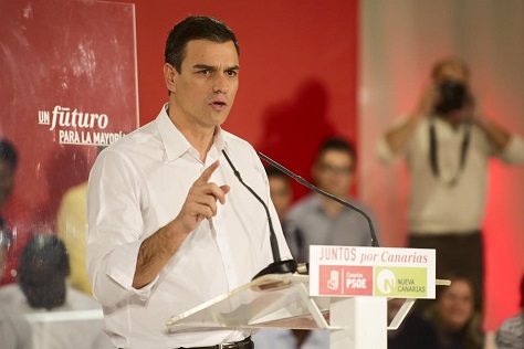 The PSOE elected 43-year-old Pedro Sánchez as its new leader in 2014, but he's struggled to unite an electorate seeking change. (Facebook)