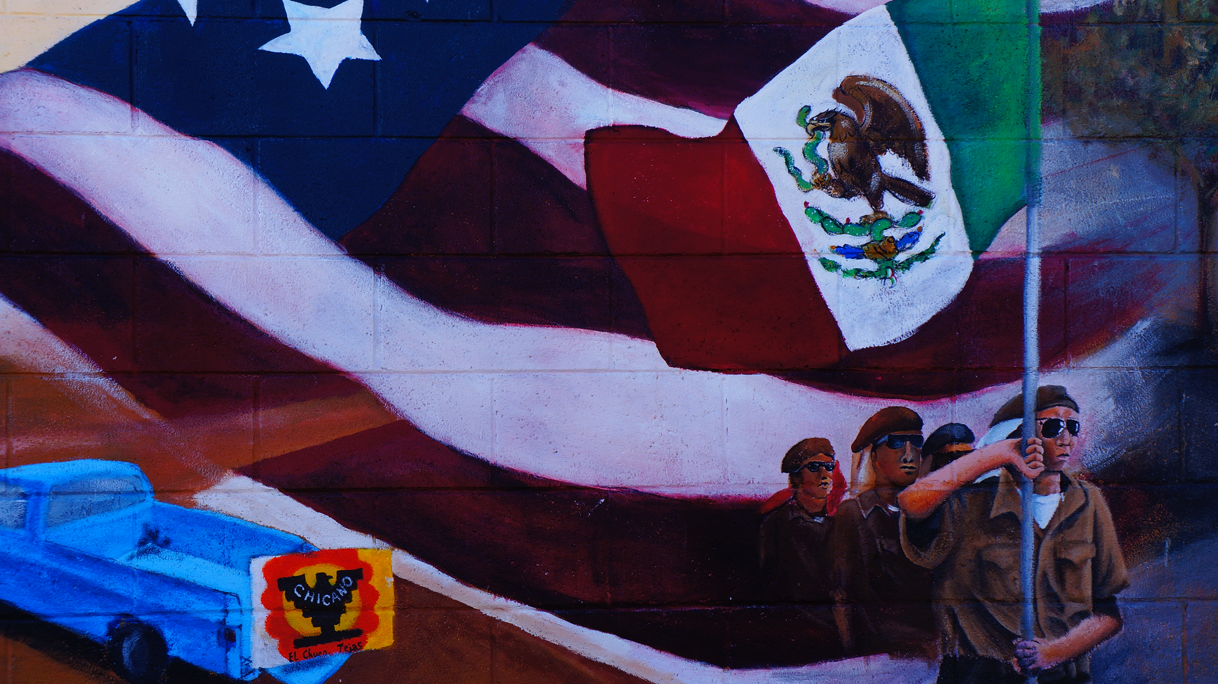 Segundo Barrio, nestled between El Paso's downtown and the US-Mexican border, is now home to many murals illustrating the Mexican-American experience. (Kevin Lees)