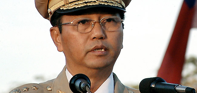 Hardline former general Myint Swe is now Myanmar's first vice president -- and one heartbeat away from power. (AP)