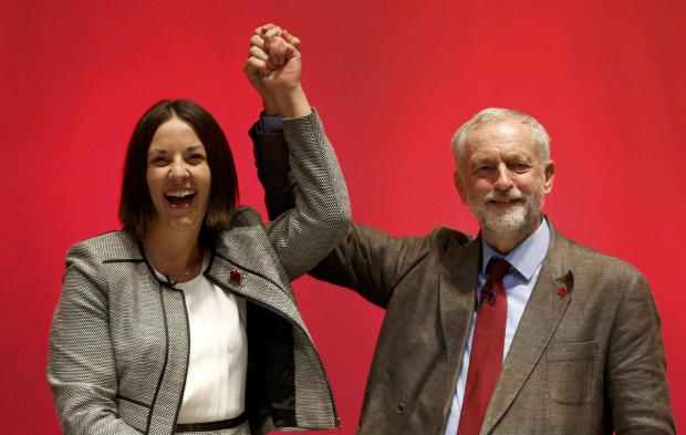 The Jeremy Corbyn magic hasn't rubbed off Scottish Labour's new leader Kezia Dugdale. (Herald Scotland) 